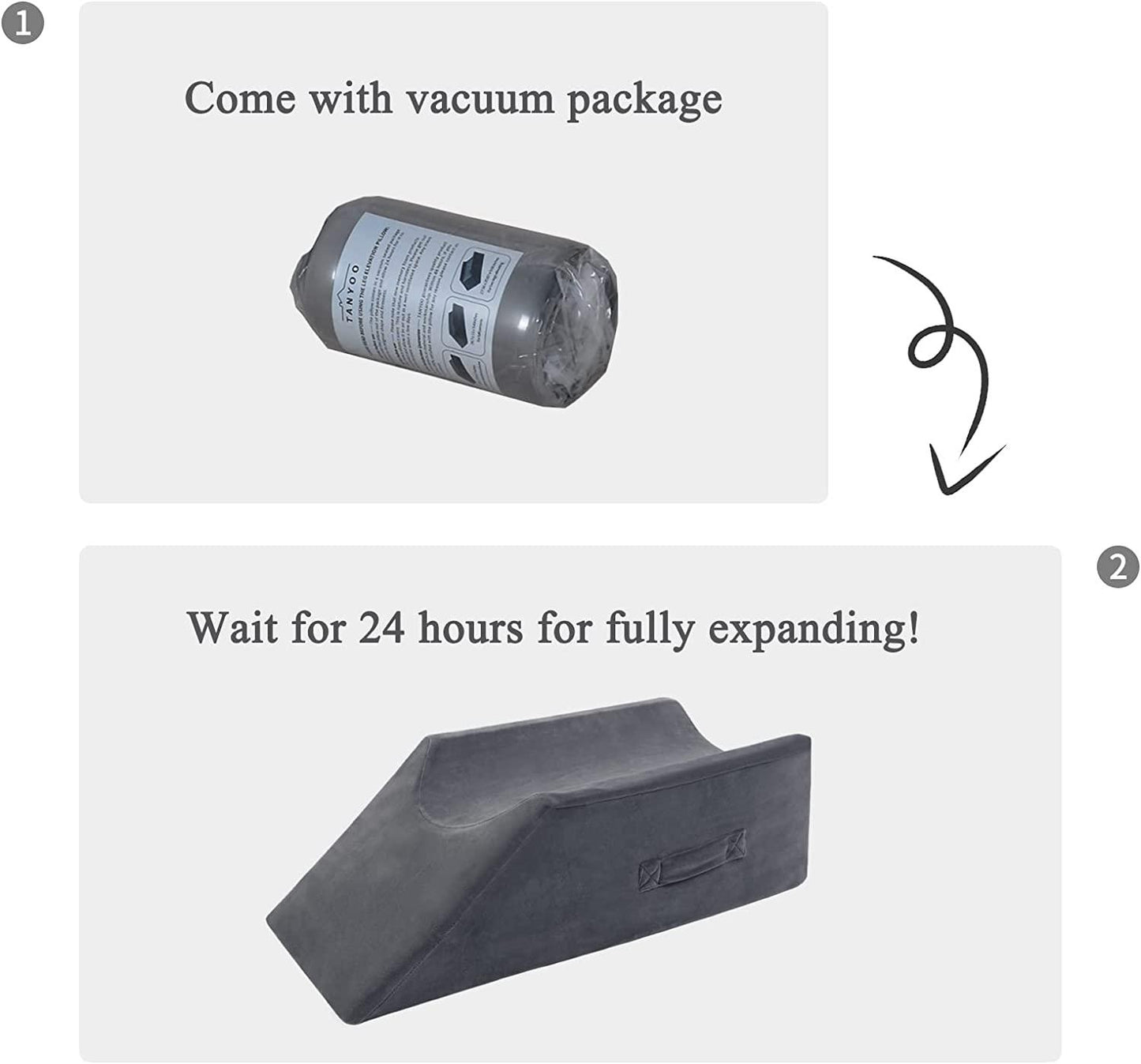 Velvet Leg Pillow - Dark Grey