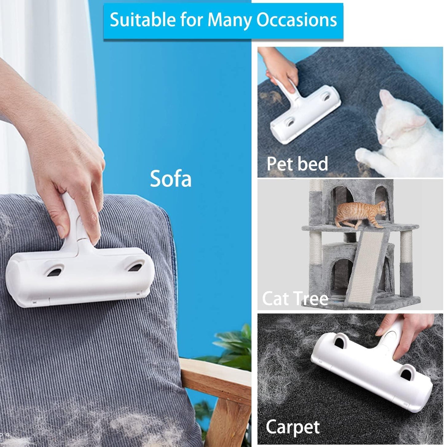 Pet Hair Remover Roller - White