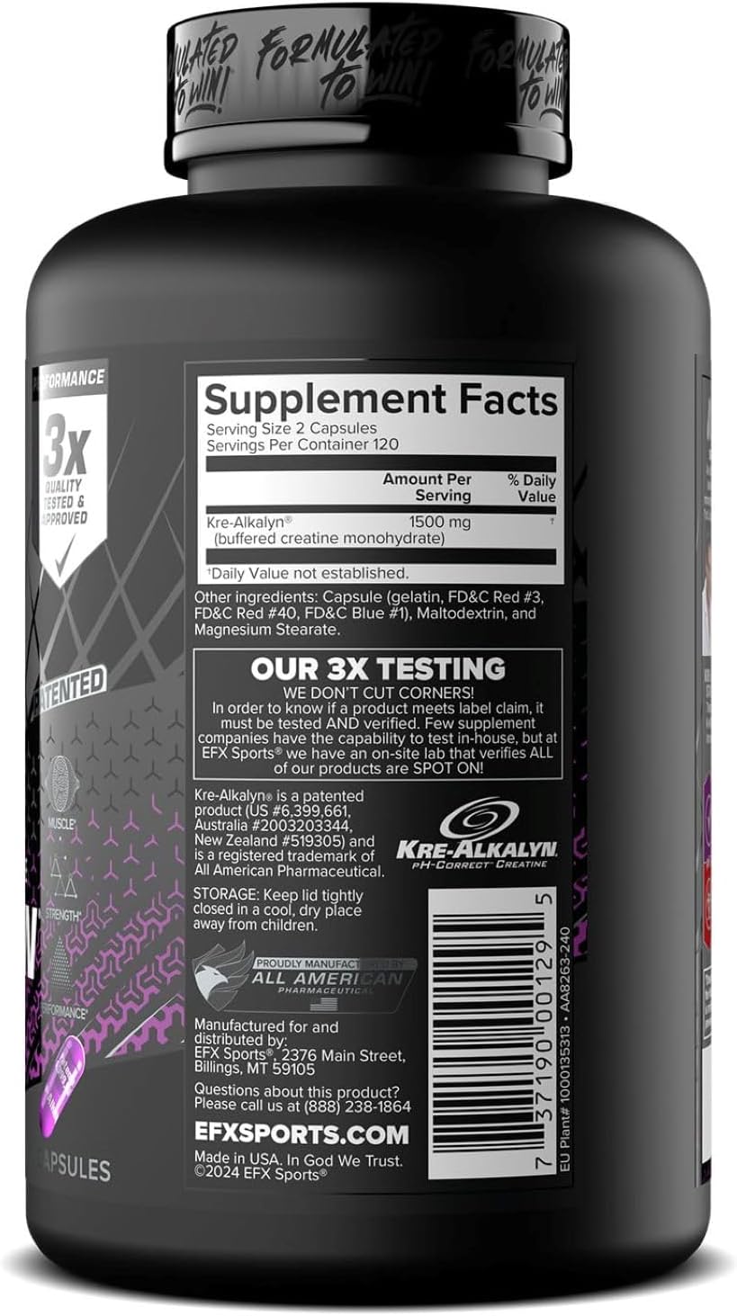 EFX Sports Kre-Alkalyn EFX – pH-Correct Creatine