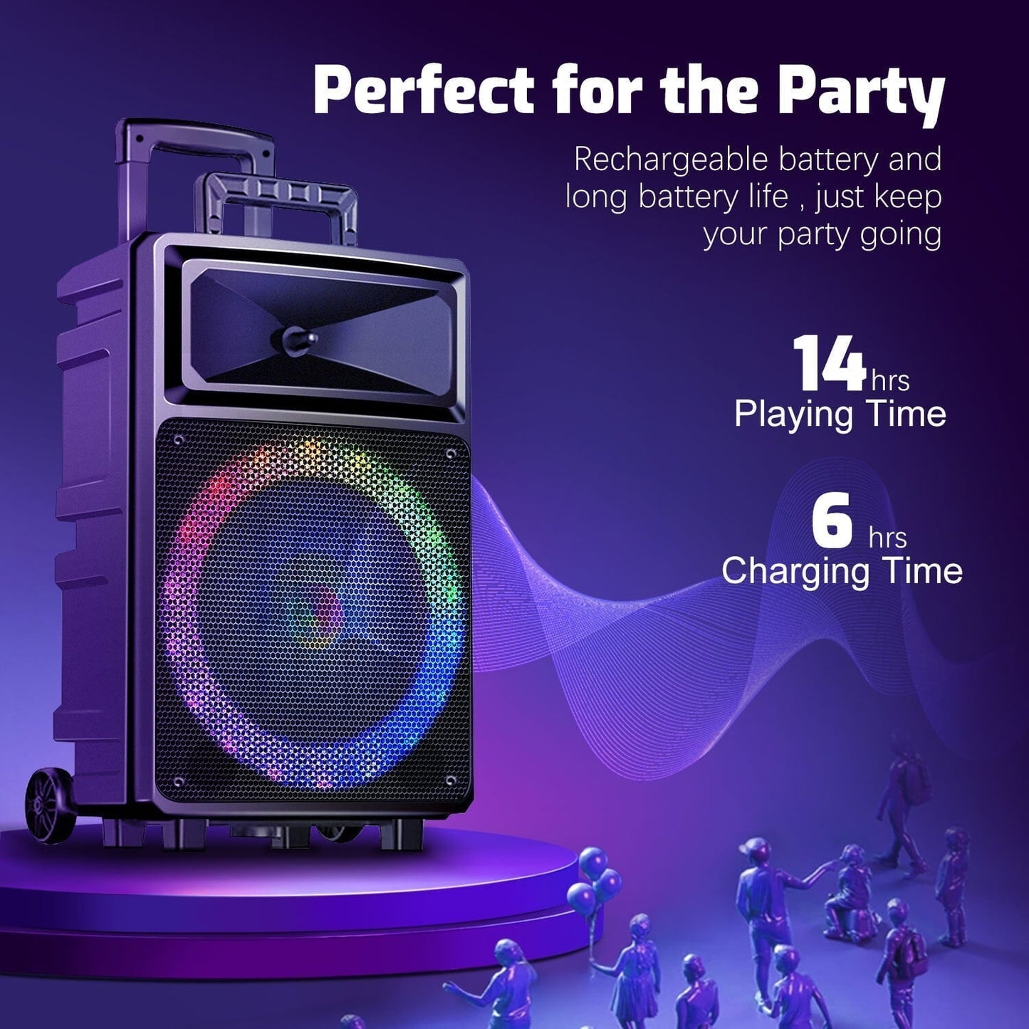 Seenda Karaoke Machine with 2 Wireless Microphones