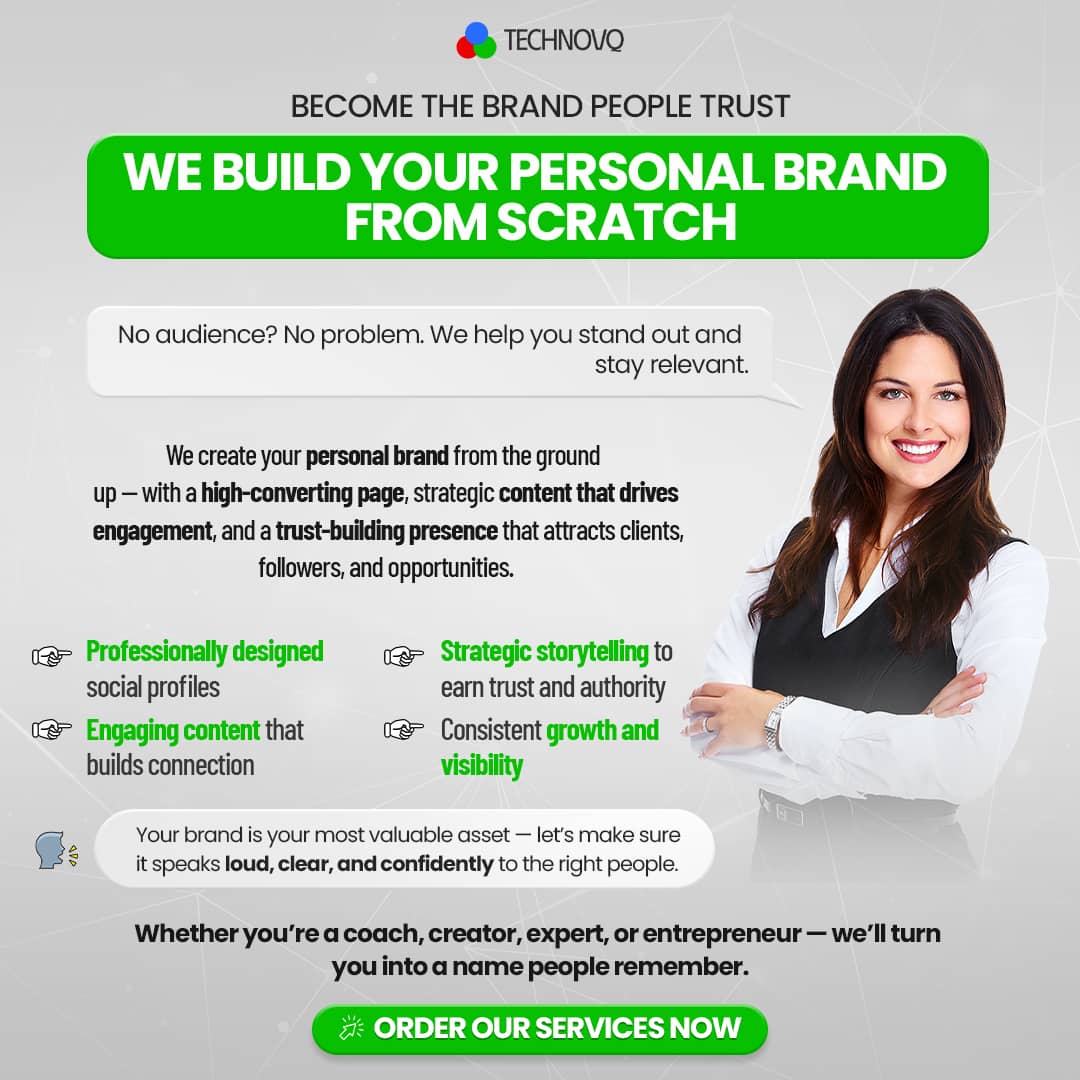 We Build Your Personal Brand from Scratch