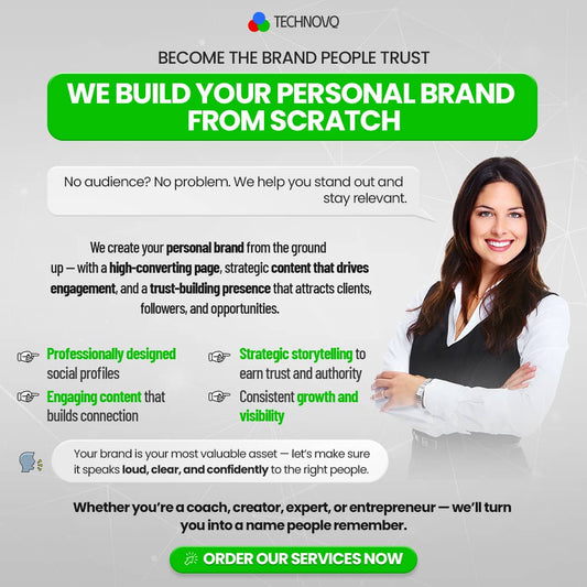 We Build Your Personal Brand from Scratch