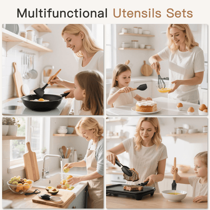 Astercook Silicone Cooking Utensils Set