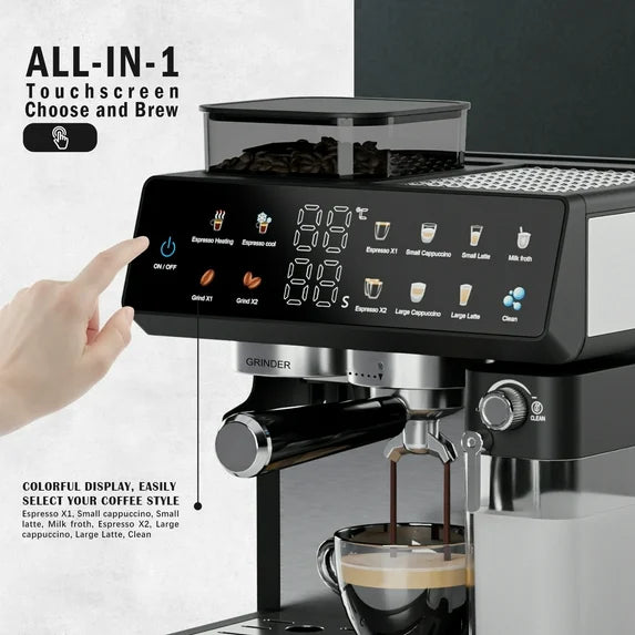 Bluebow All-in-One Espresso Machine with Grinde