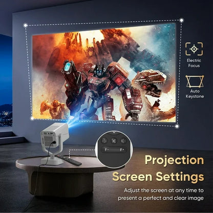 GCZ Mini Projector with WiFi and Bluetooth