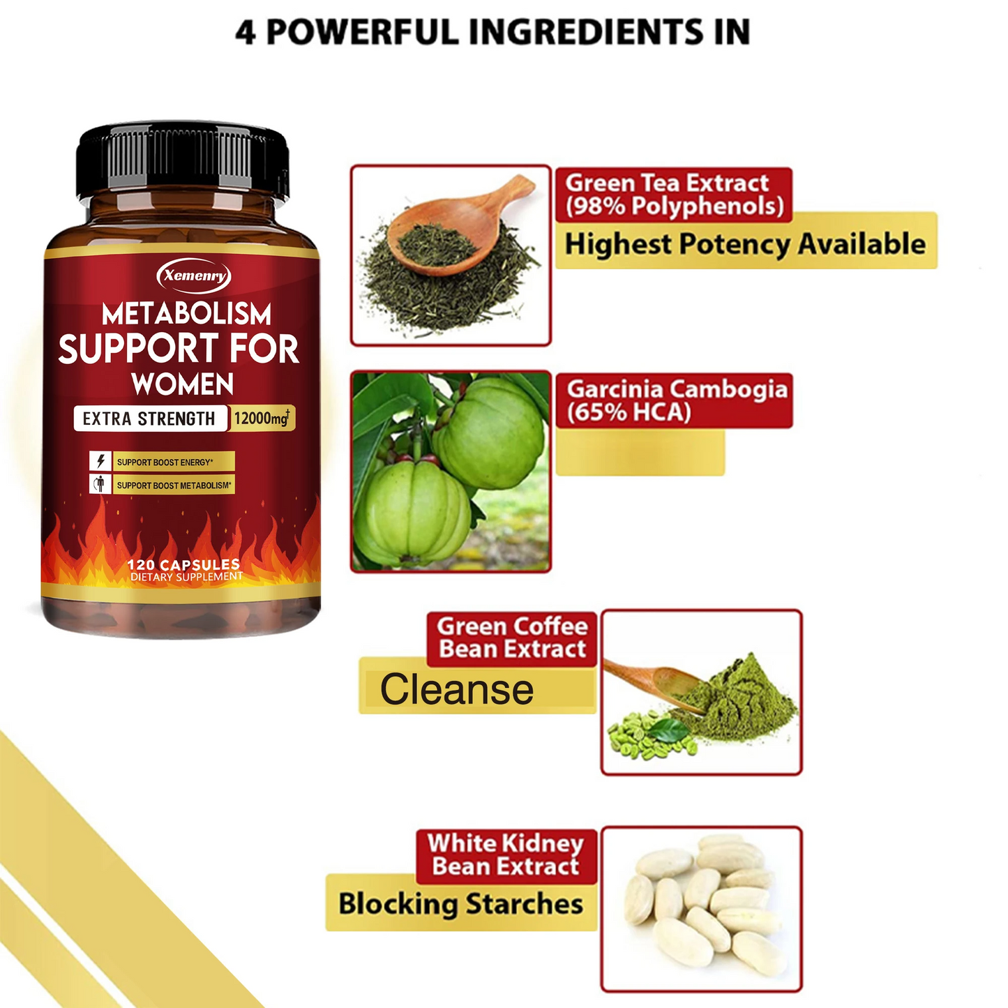 4-in-1 Calcium Supplement with Vitamin D3 & K2