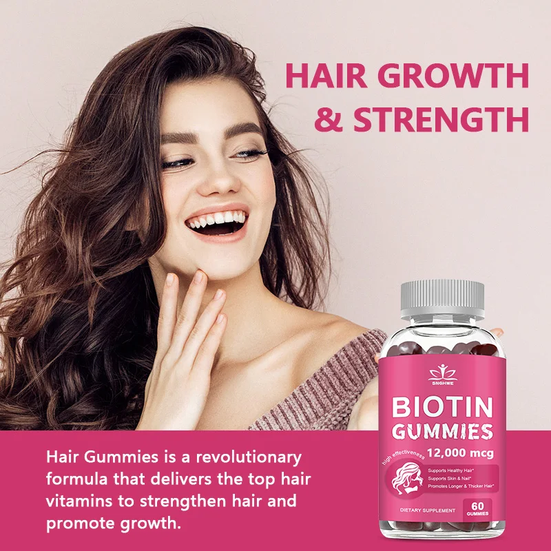 4-in-1 Collagen + Biotin Gummies for Women & Men