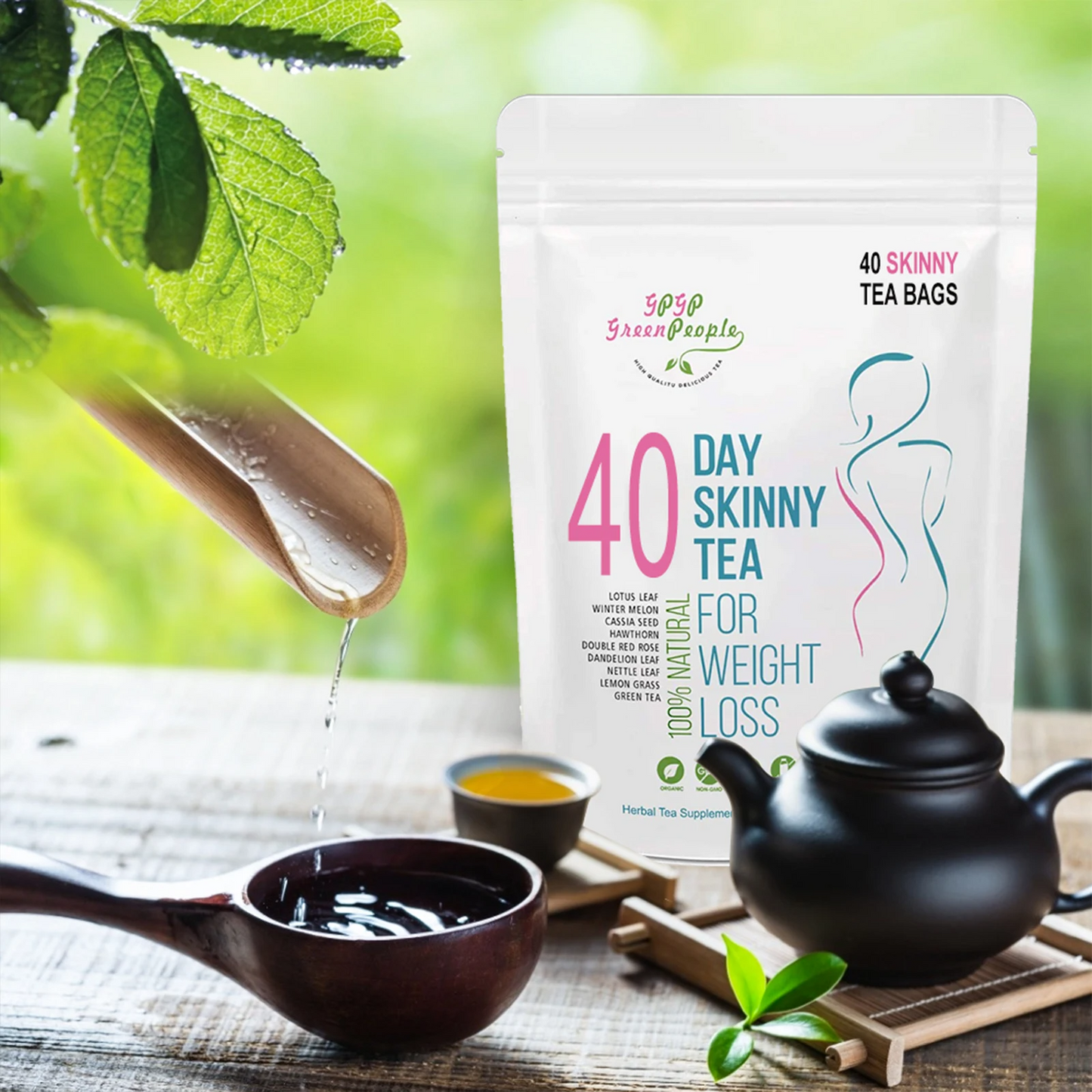 4-in-1 Herbal Detox Supplement – 40-Day Natural Weight
