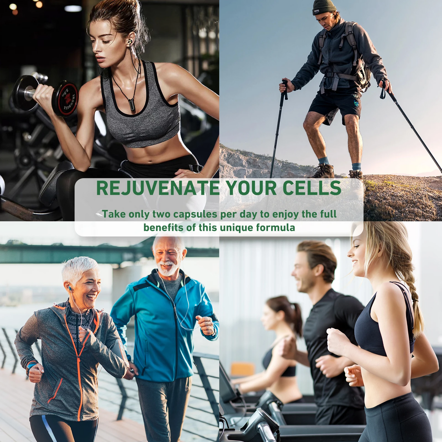 4-in-1 NAD+ Booster Supplement with Nicotinamide Riboside,
