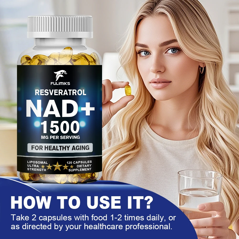 4-in-1 NAD+ & Resveratrol Supplement – Cellular Energy, Focus