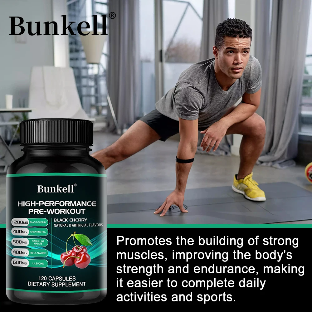 4-in-1 Pre-Workout Supplement – Creatine HCl,