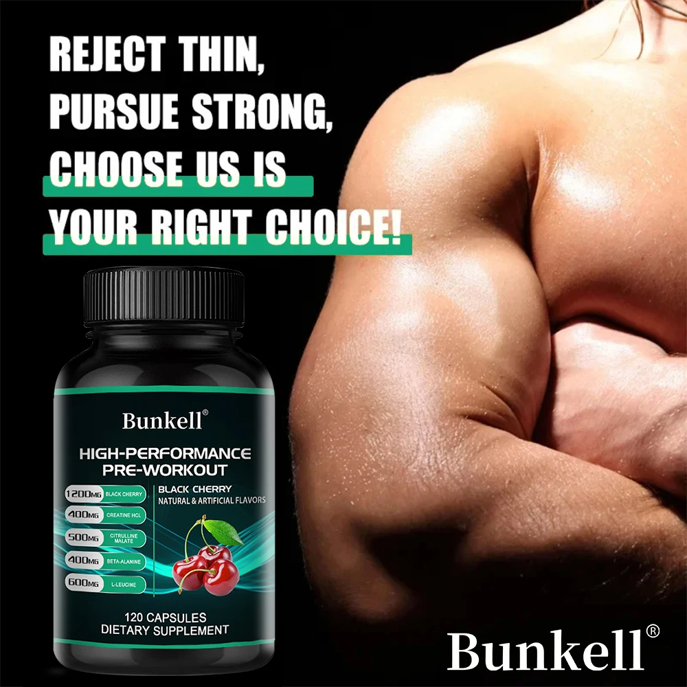 4-in-1 Pre-Workout Supplement – Creatine HCl,