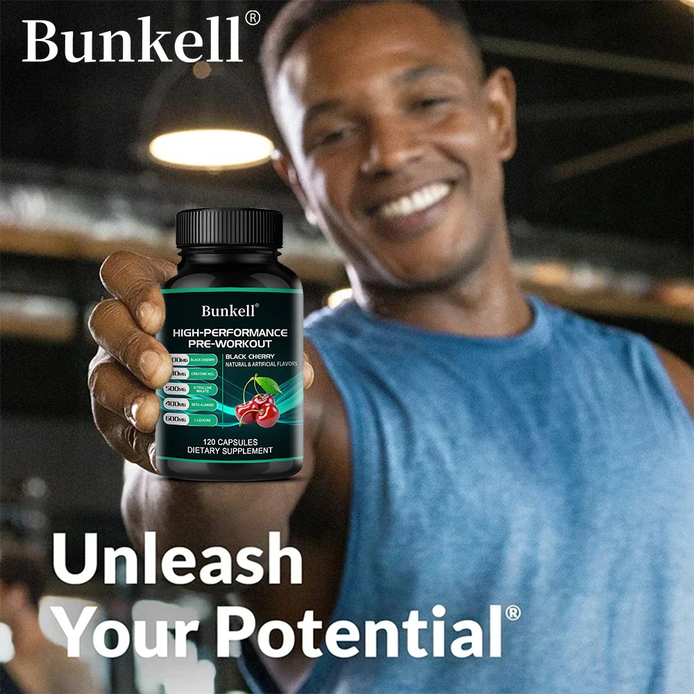 4-in-1 Pre-Workout Supplement – Creatine HCl,