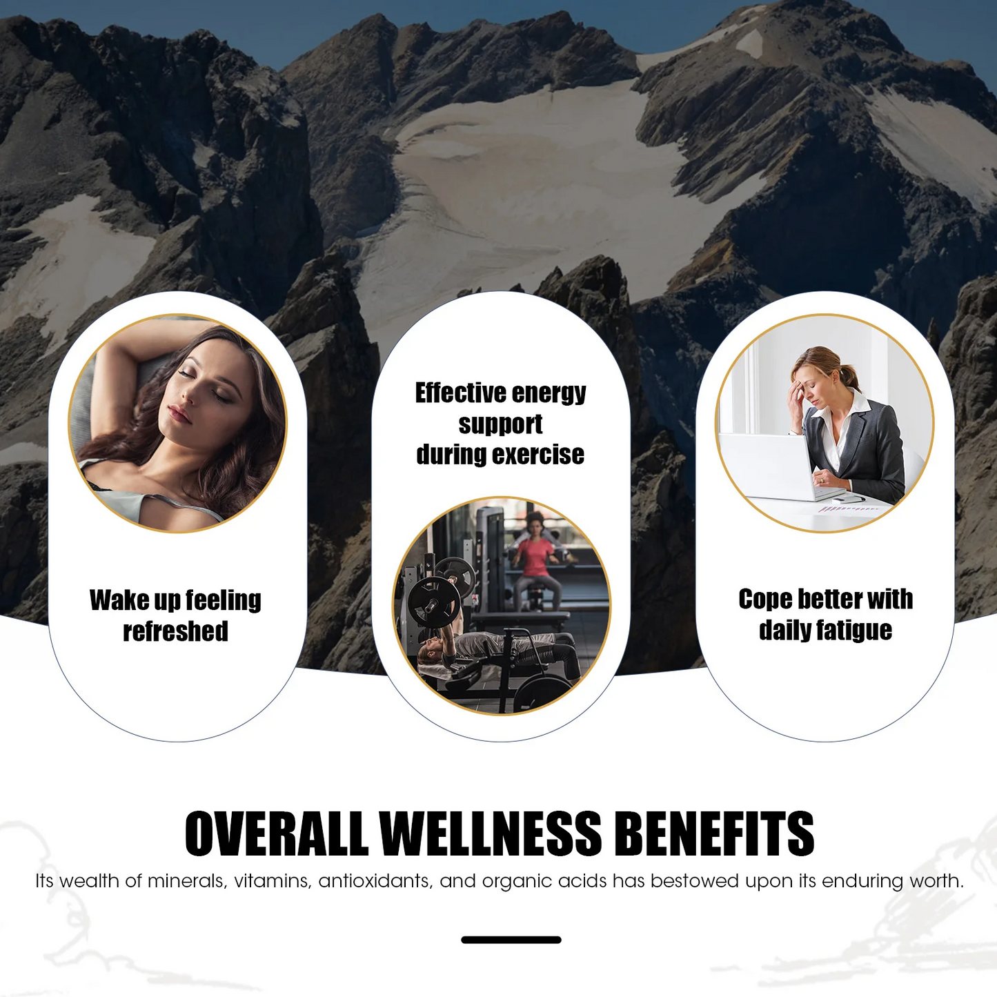 4-in-1 Shilajit Resin Supplement – 85+ Trace Minerals,