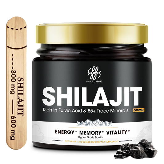 4-in-1 Shilajit Resin Supplement – 85+ Trace Minerals,