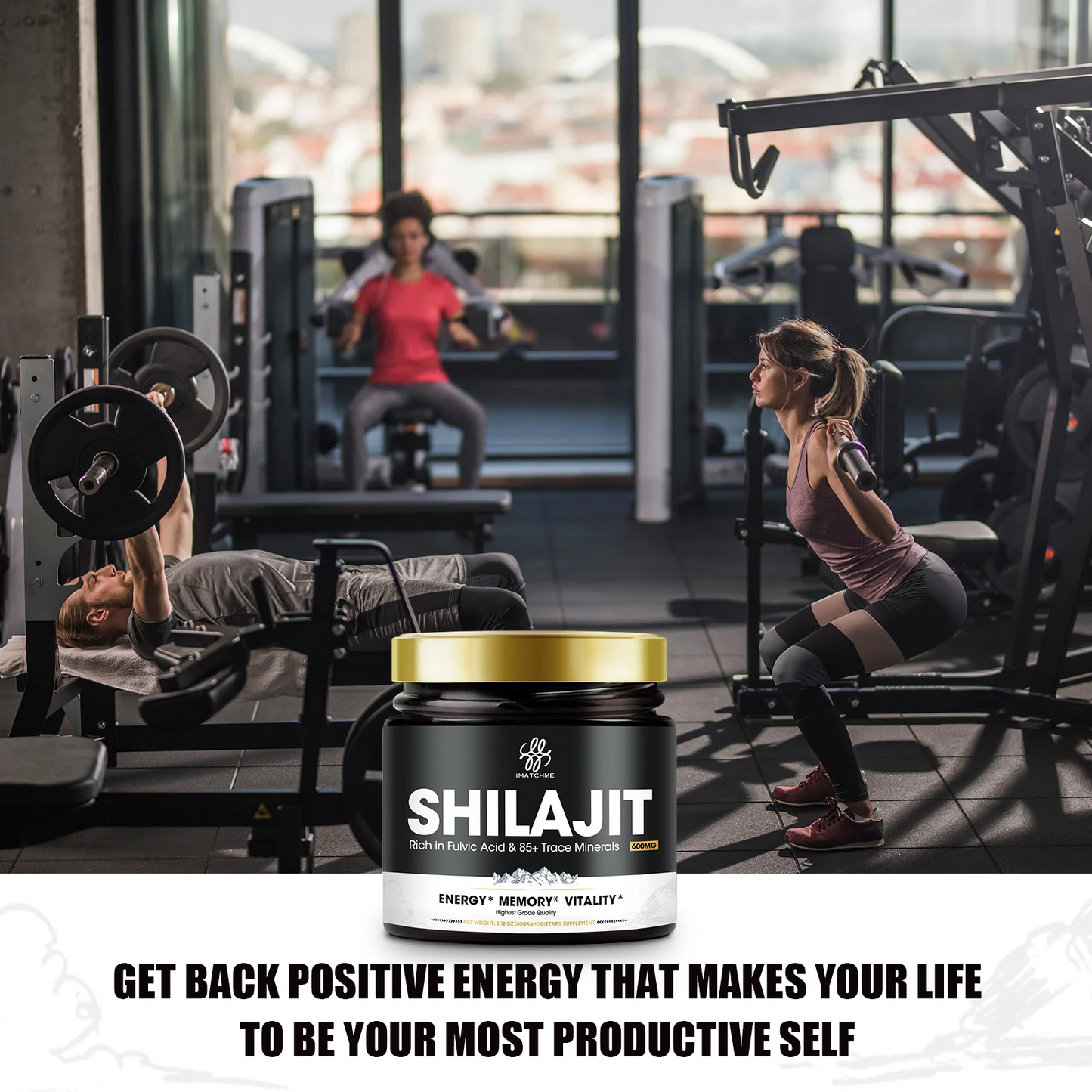 4-in-1 Shilajit Resin Supplement – 85+ Trace Minerals,