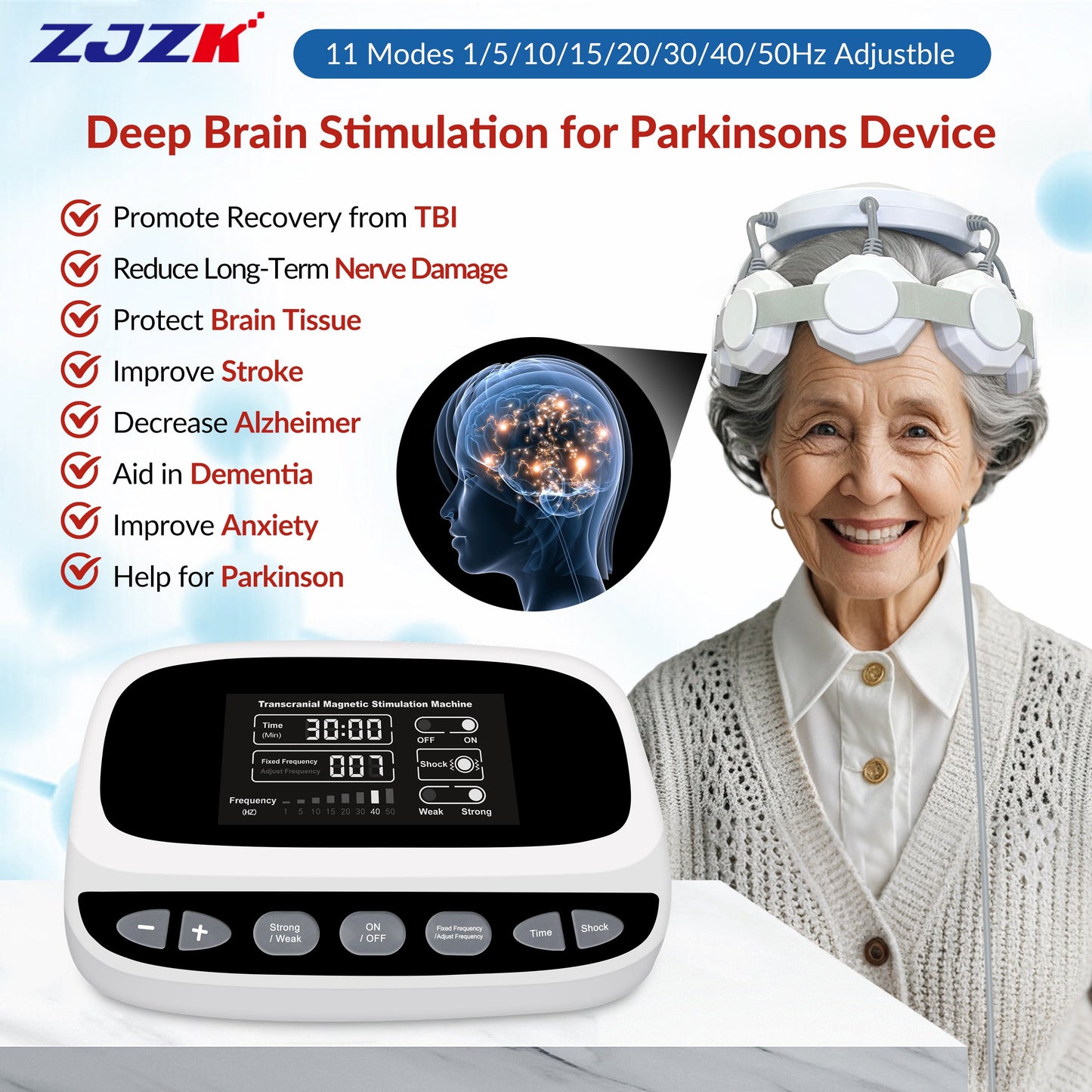 ZJKC TMS Treatment for Depression Parkinson's Deep
