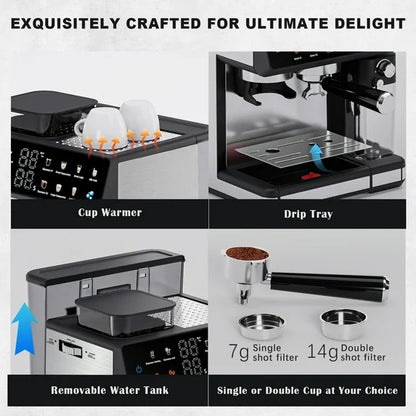 Bluebow All-in-One Espresso Machine with Grinde