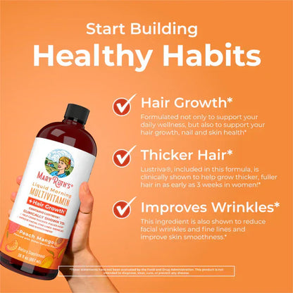 Liquid Morning Multivitamin + Hair Growth