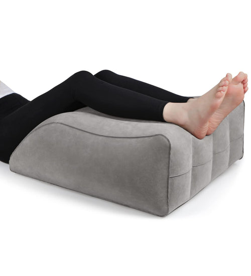 Leg Elevation Pillow - Inflatable Comfort, Grey