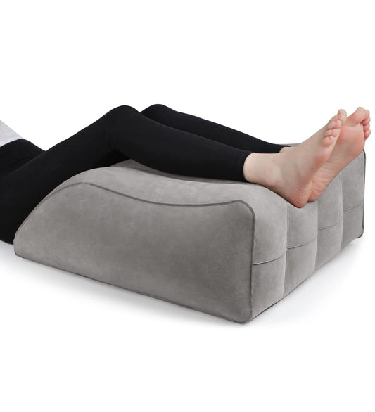 Leg Elevation Pillow - Inflatable Comfort, Grey
