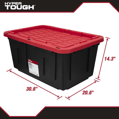 Hyper Tough Large Storage Bin, 27 Gallon Plastic