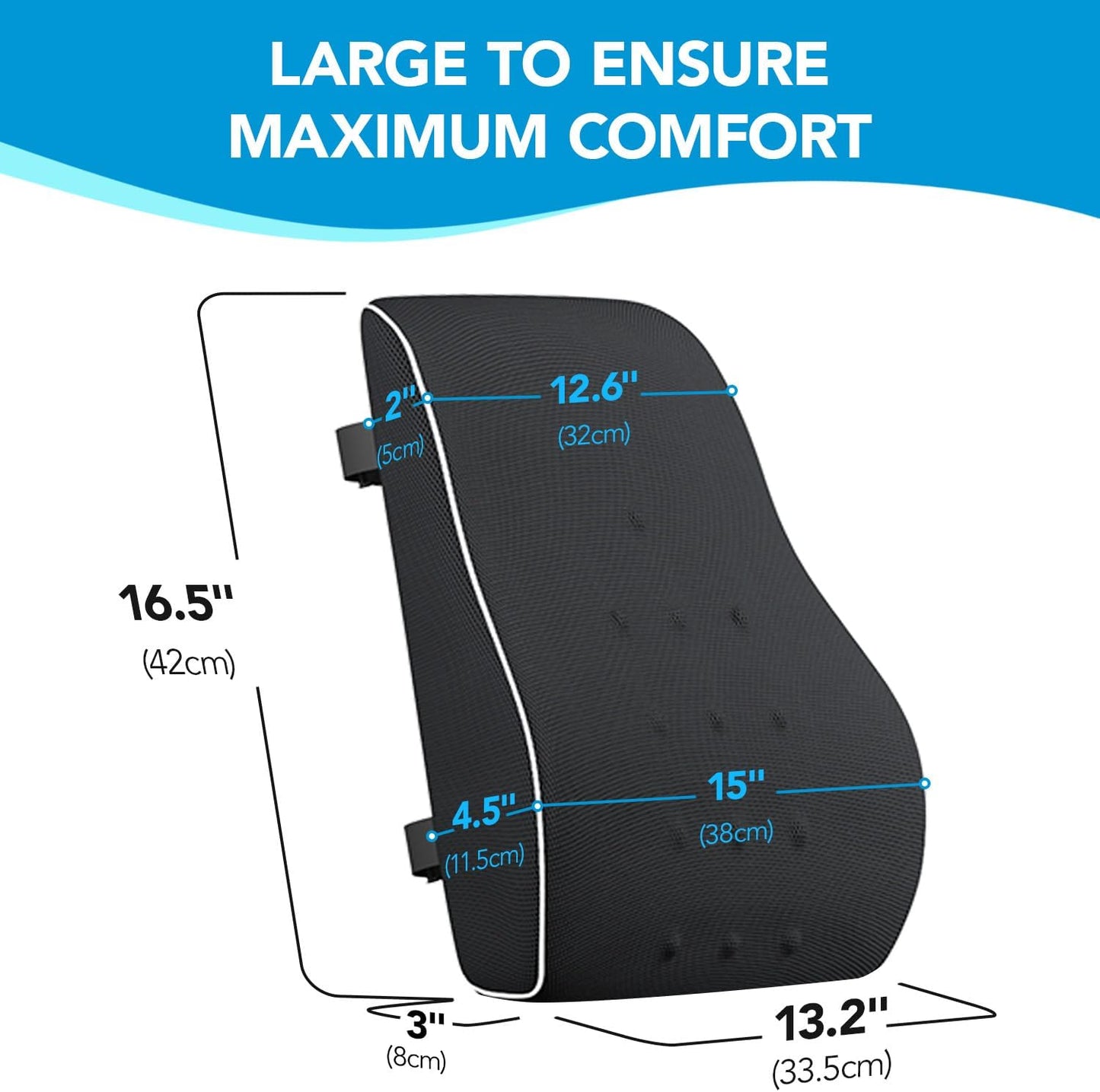 QUTOOL Memory‑Foam Lumbar Support Pillow