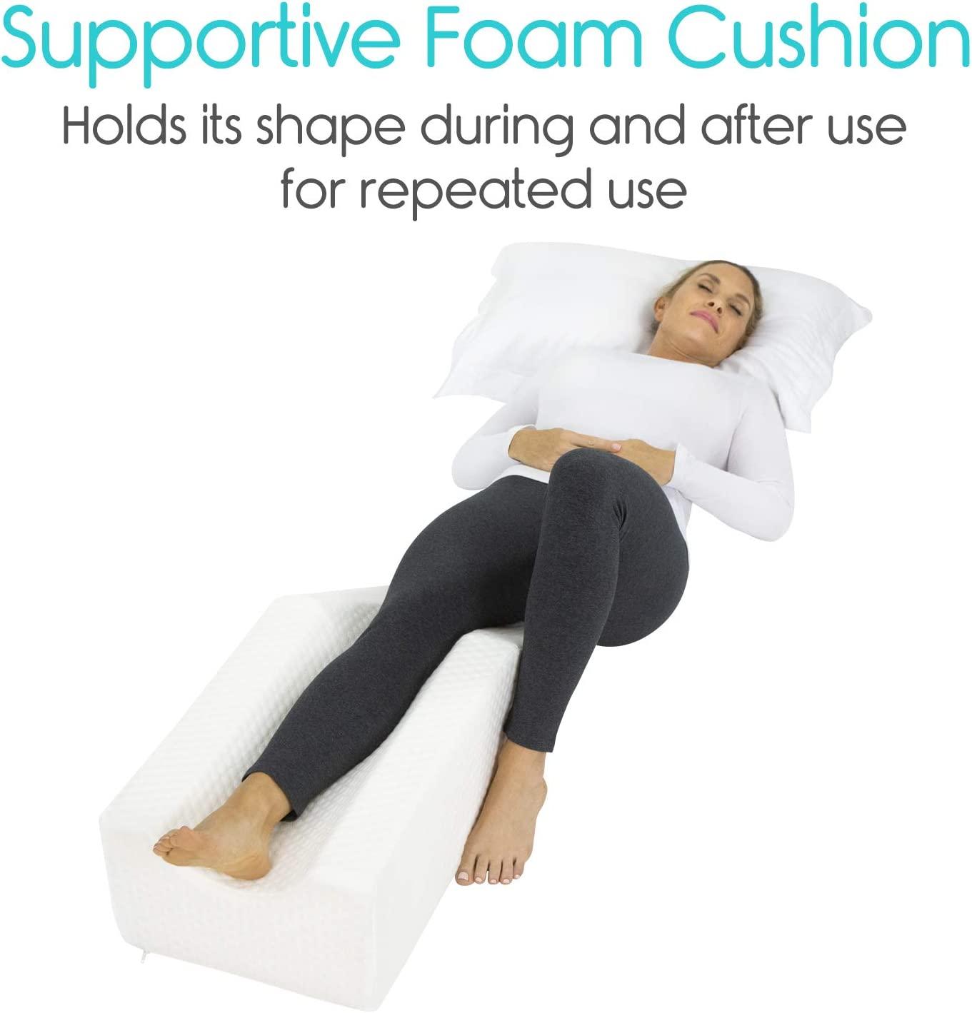 Xtra-Comfort Leg Elevation Pillow - White