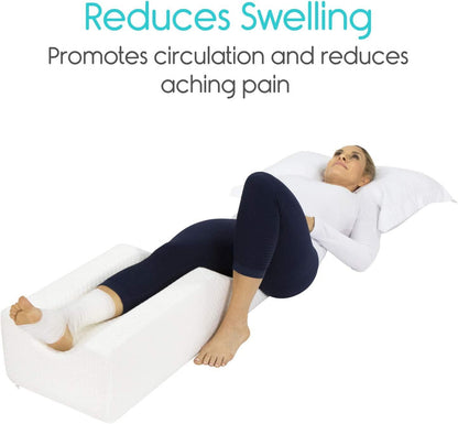 Xtra-Comfort Leg Elevation Pillow - White