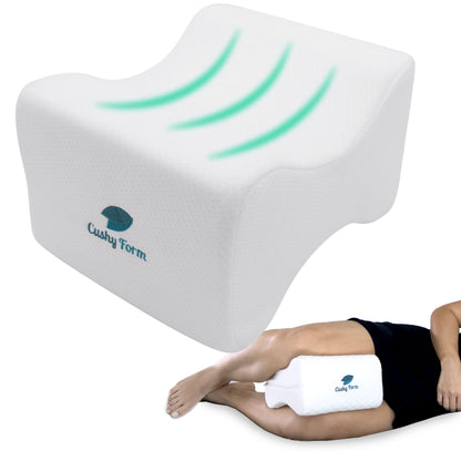 Knee Pillow for Side Sleepers - White