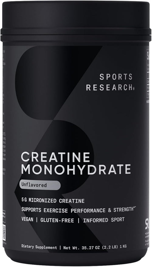 Sports Research Creatine Monohydrate 35oz, 5g Micronized