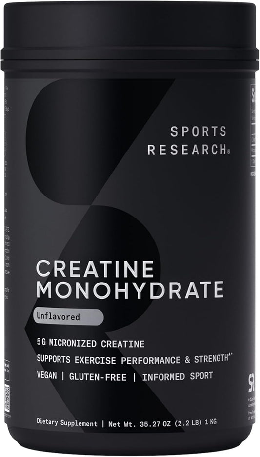 Sports Research Creatine Monohydrate 35oz, 5g Micronized
