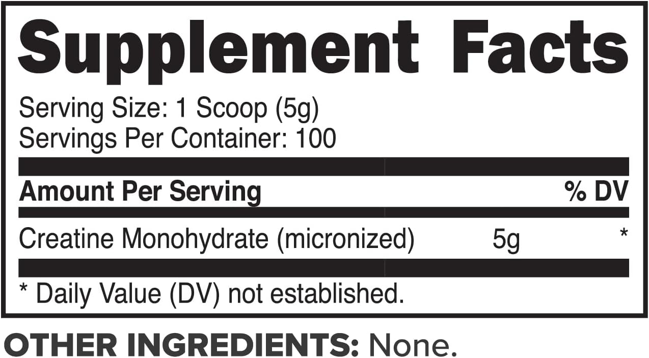 Primaforce Micronized Creatine Monohydrate, 500g Powder