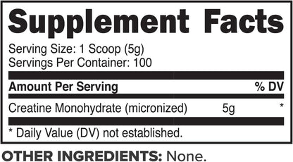 Primaforce Micronized Creatine Monohydrate, 500g Powder