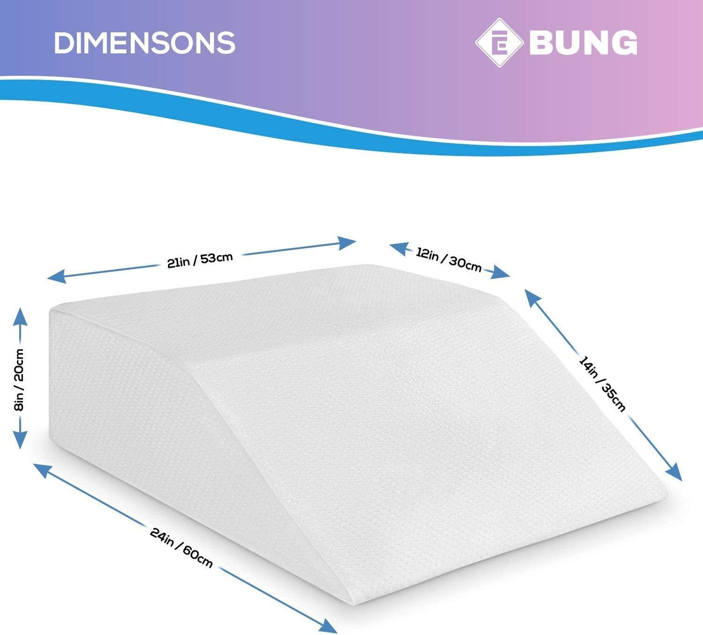 Leg Elevation Memory Foam Pillow - Sleep Support