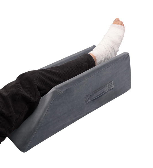 Velvet Leg Pillow - Dark Grey