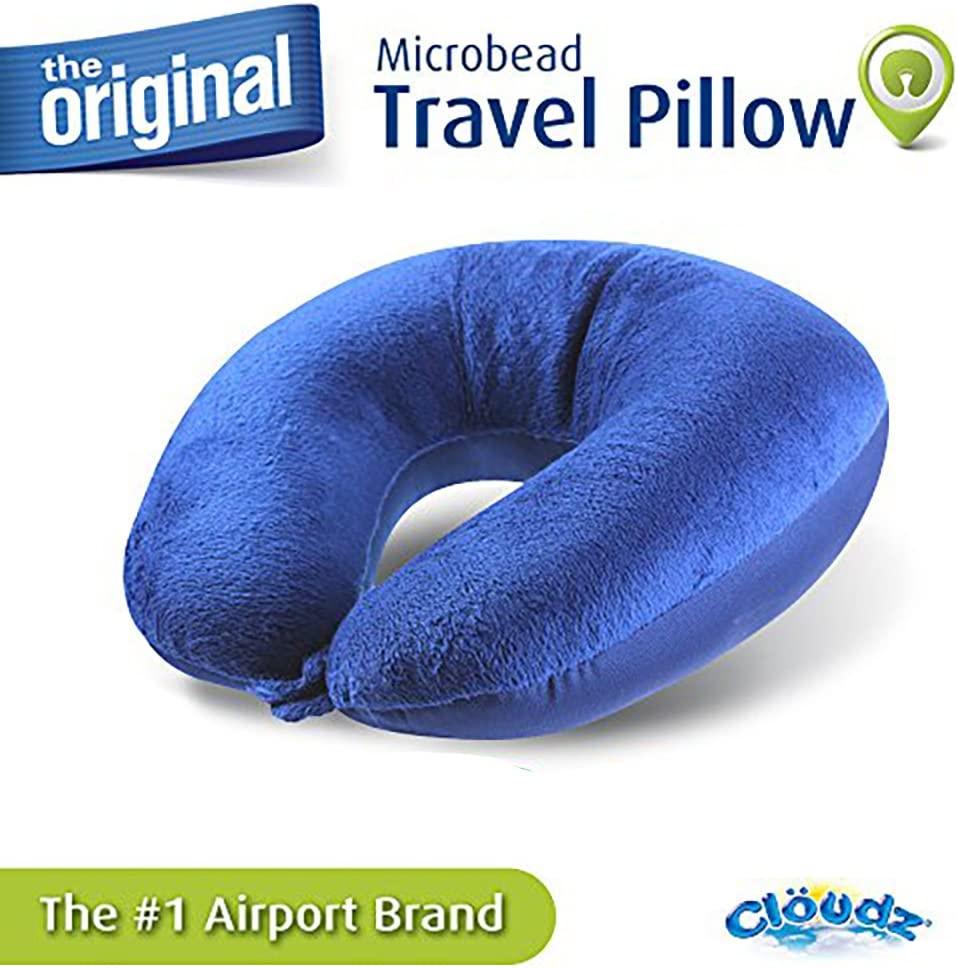 Microbead Travel Neck Pillow - Blue