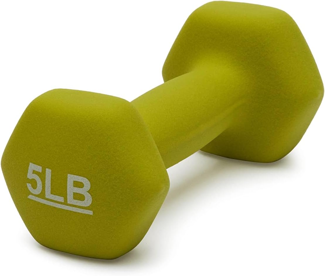 Amazon Basics Neoprene Dumbbell Hand Weights for Exercise