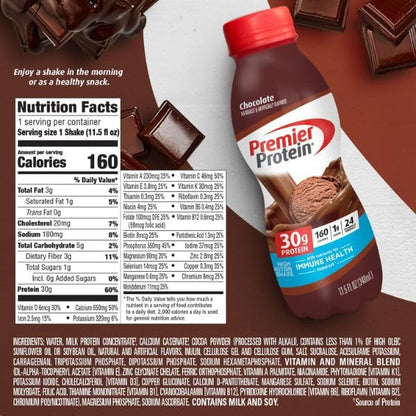 Premier Protein Shake, Chocolate, 30g Protein