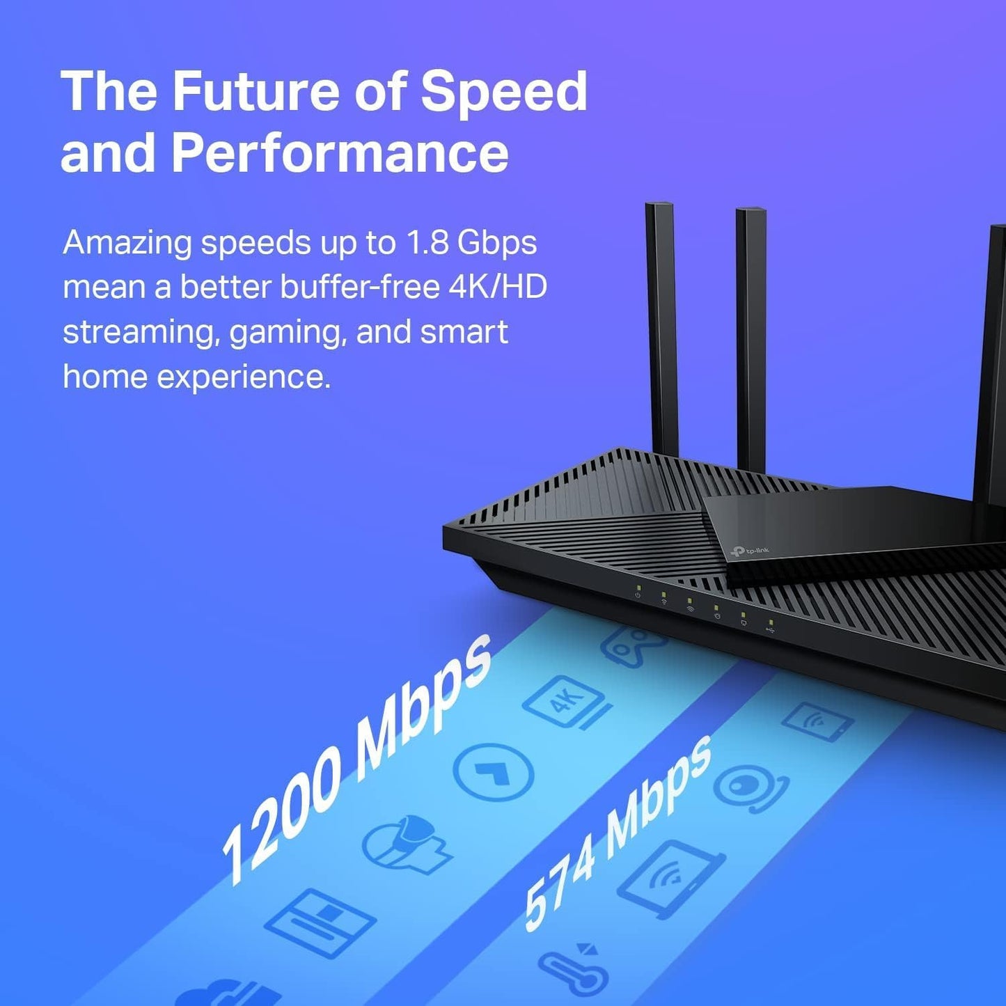 Dual Band Wireless Internet, Gigabit, Easy Mesh, Works with Alexa