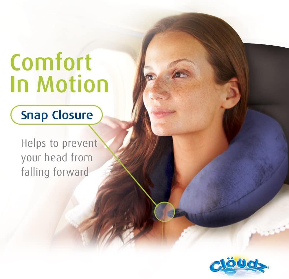 Microbead Travel Neck Pillow - Blue