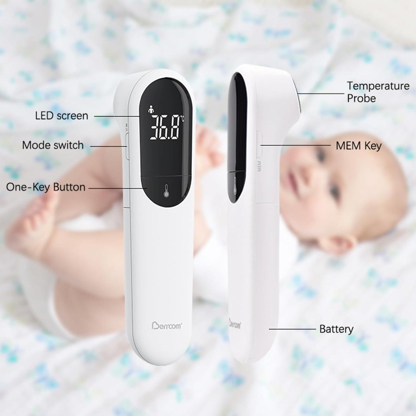 Forehead Thermometer - Dual Probe