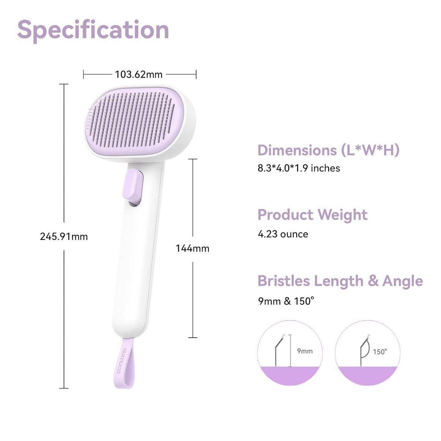 Cat Brush - Self-Cleaning for Short & Long Hair