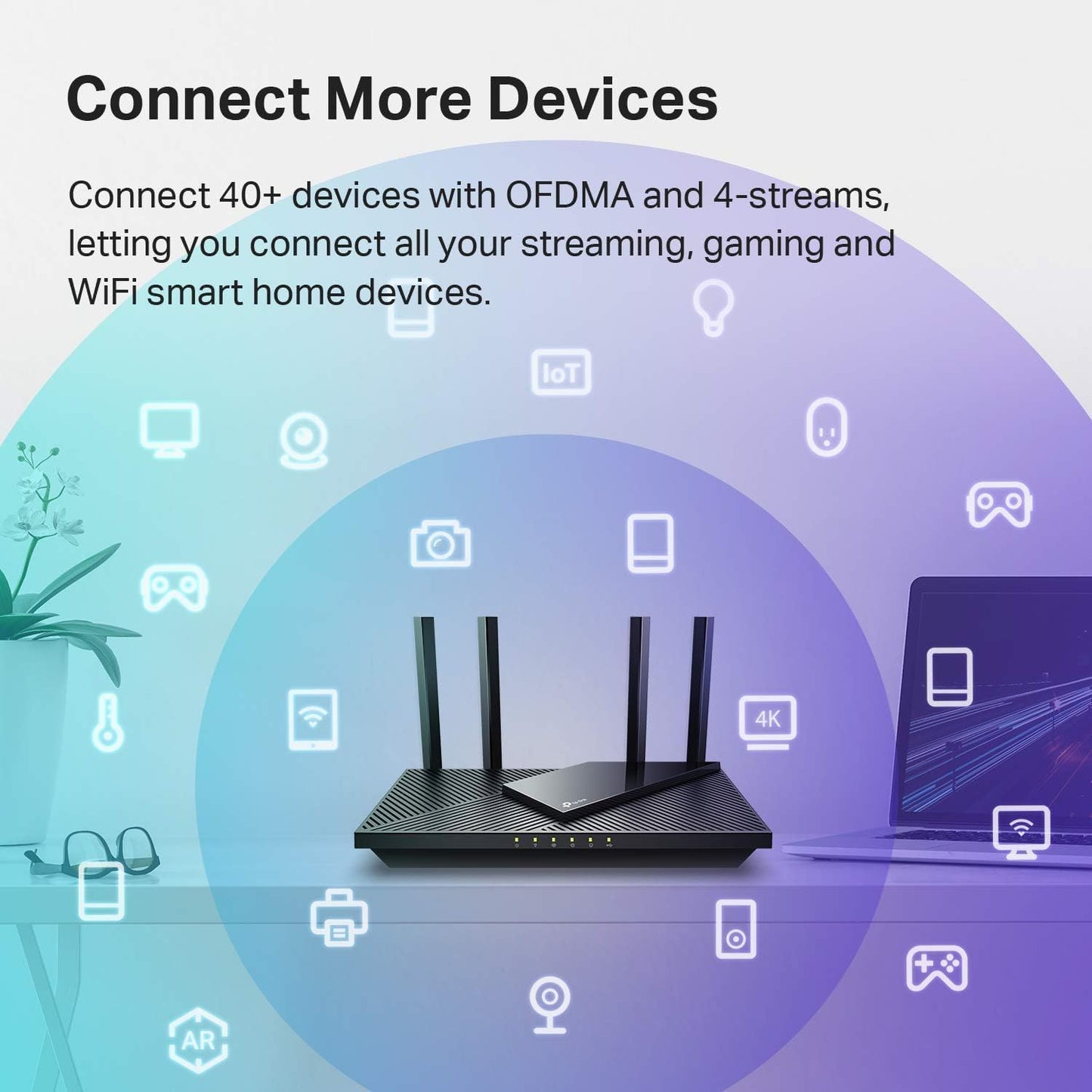 Dual Band Wireless Internet, Gigabit, Easy Mesh, Works with Alexa