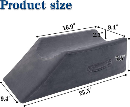 Velvet Leg Pillow - Dark Grey