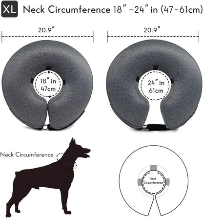 Dog Cone Collar - Grey, X-Large