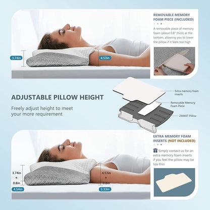 Adjustable Cervical Memory Foam Pillow