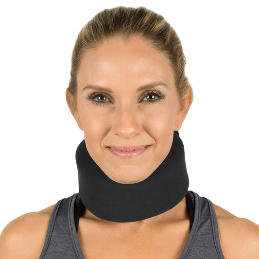 Neck Brace - Foam Cervical Collar, Black