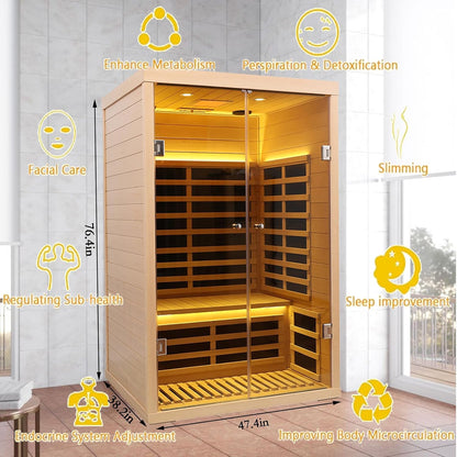 Hemlock 2 Person Low EMF Far Infrared Sauna