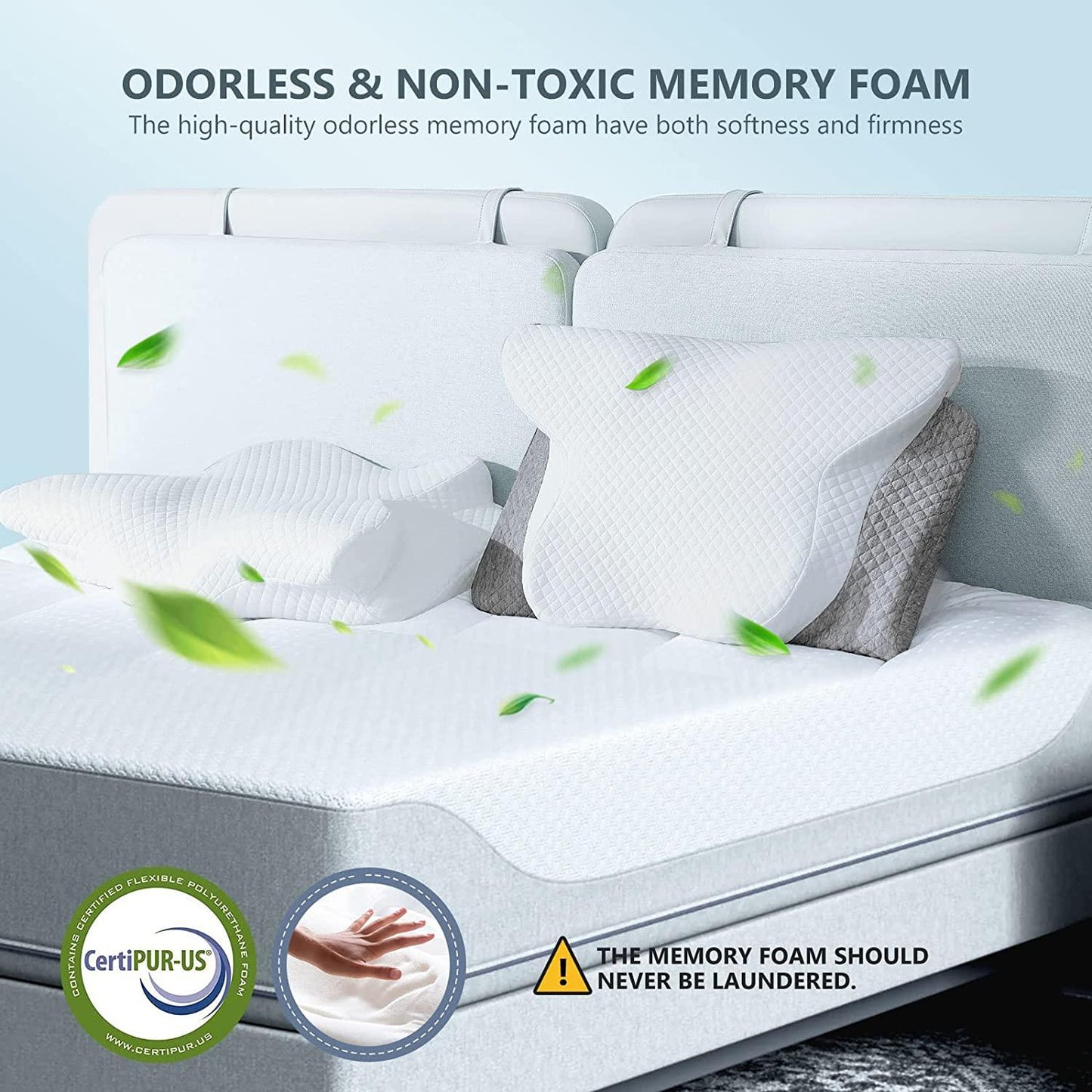Adjustable Cervical Memory Foam Pillow
